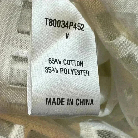 Tart Sheer Overlay Cream Blouse size M - Picture 6 of 7